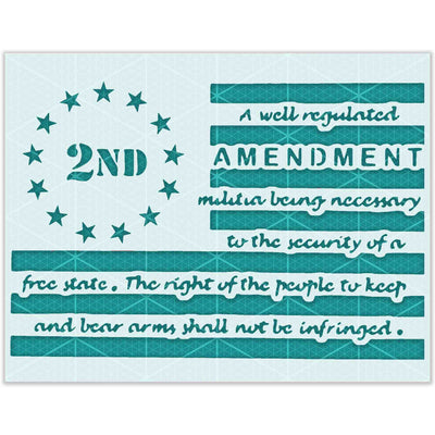 2ND AMENDMENT STENCIL - LAZY STENCILS
