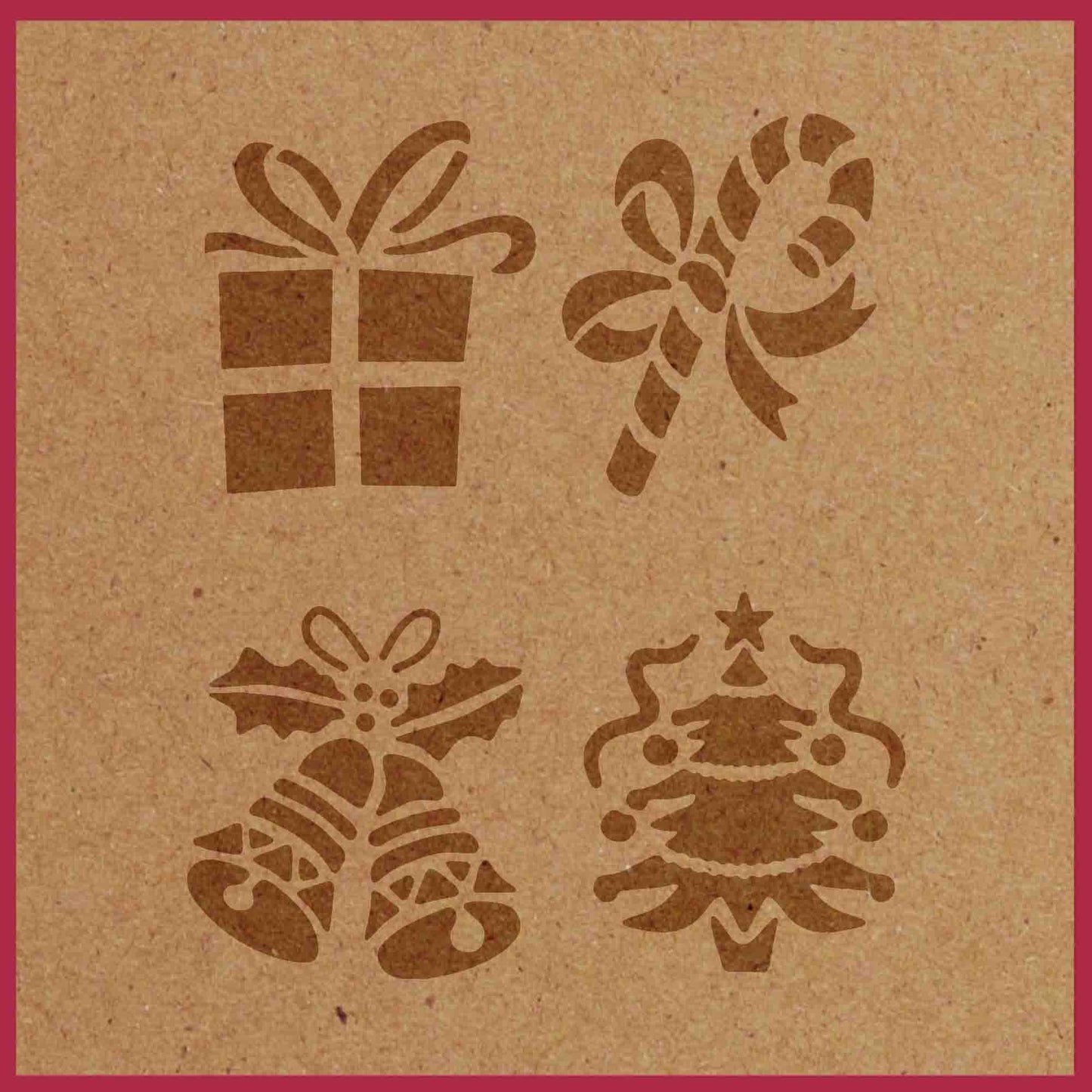 CHRISTMAS GIFTS STENCIL - LAZY STENCILS