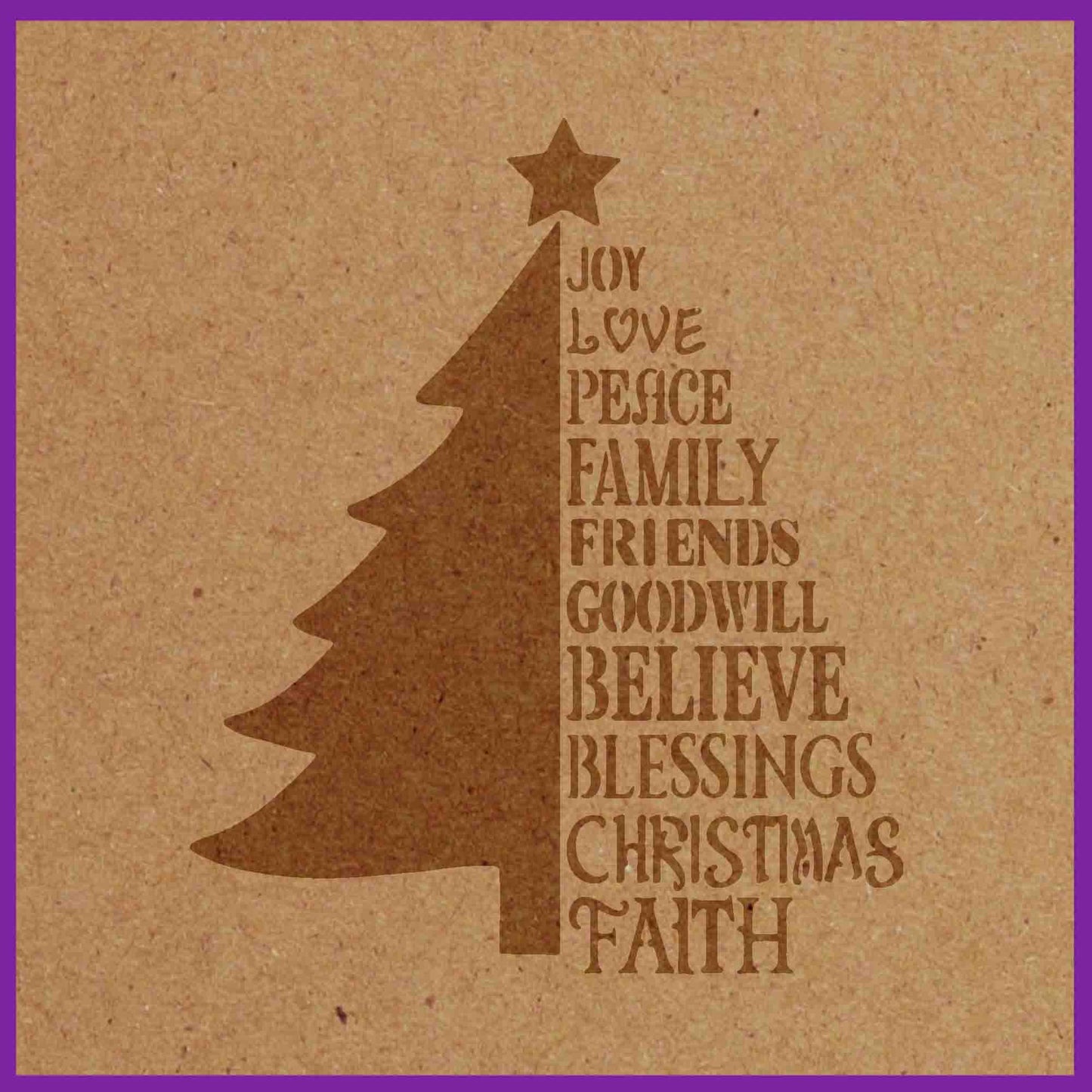 CHRISTMAS JOY STENCIL - LAZY STENCILS