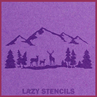 DEERS STENCIL - Lazy Stencils