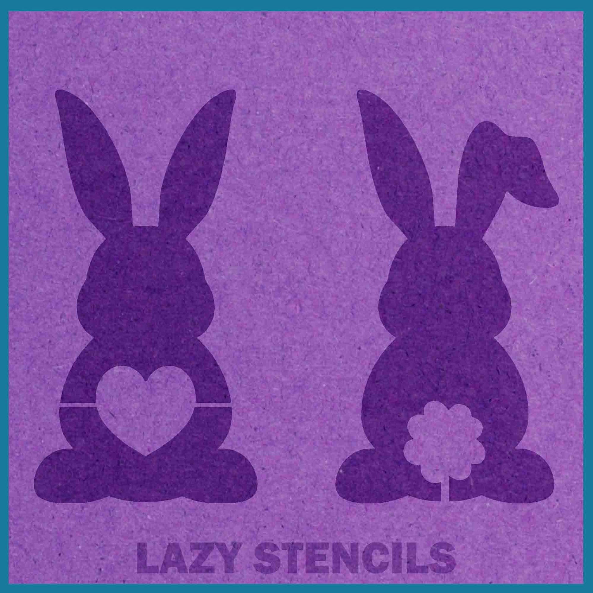 RABBITS STENCIL - Lazy Stencils