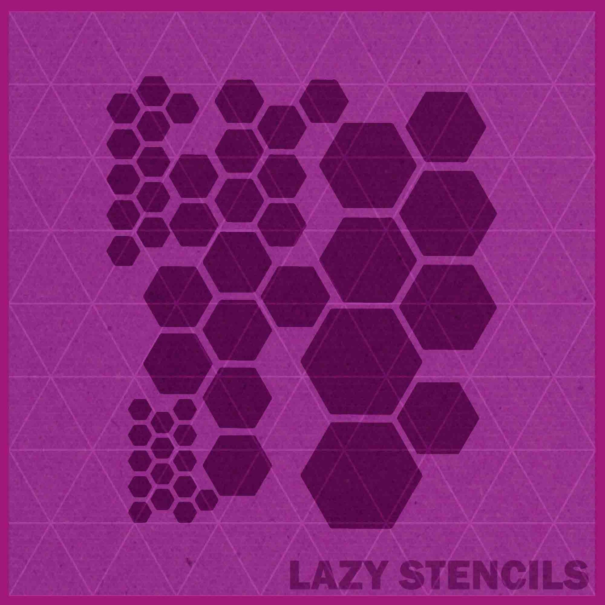 HONEYCOMB STENCIL - Lazy Stencils