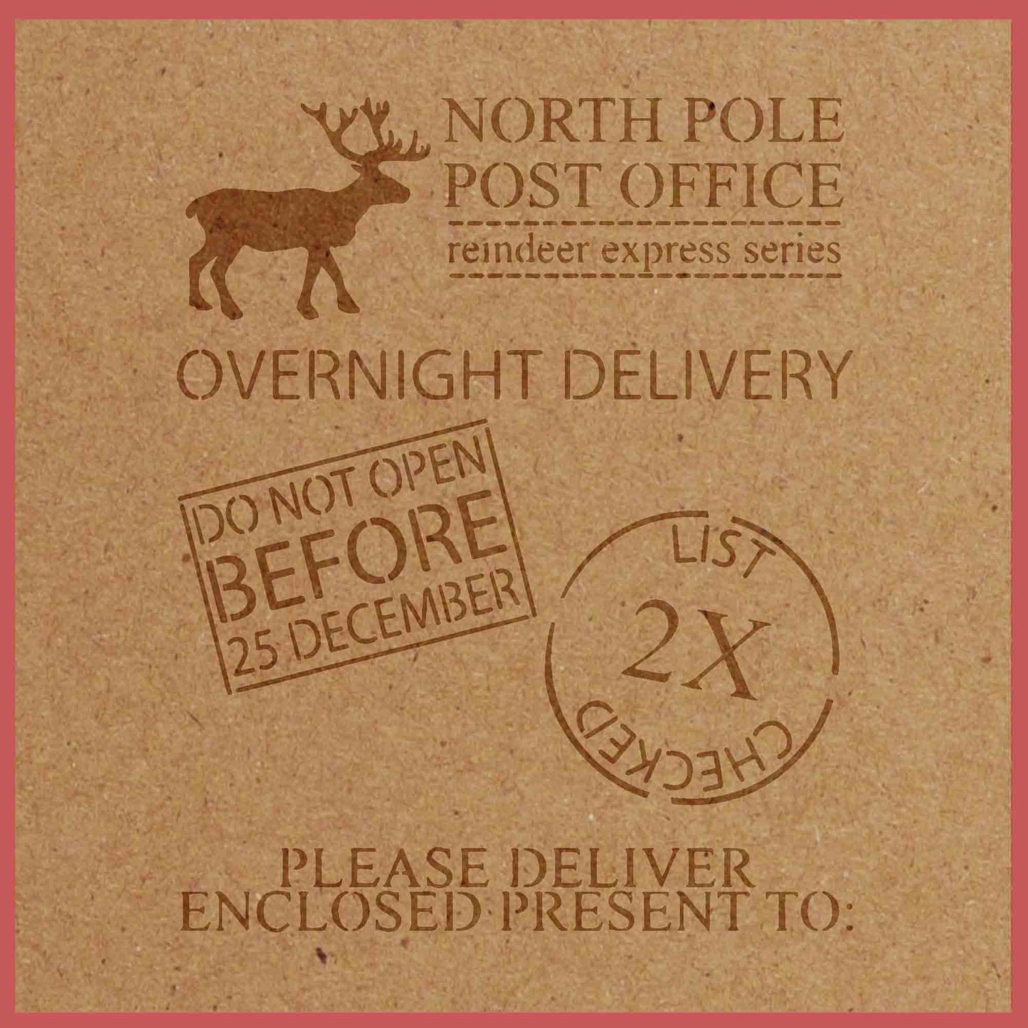 NORTH POLE STENCIL - Lazy Stencils