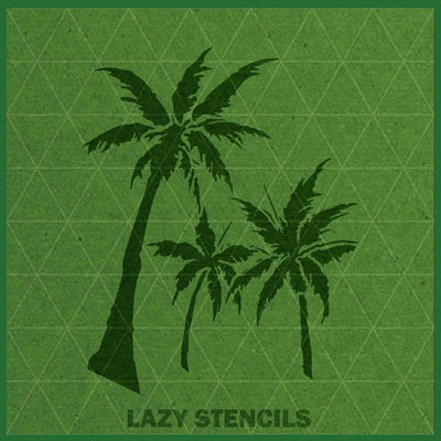 PALMS STENCIL - Lazy Stencils