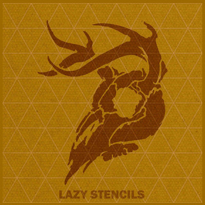 ANIMAL SKULL STENCIL - Lazy Stencils