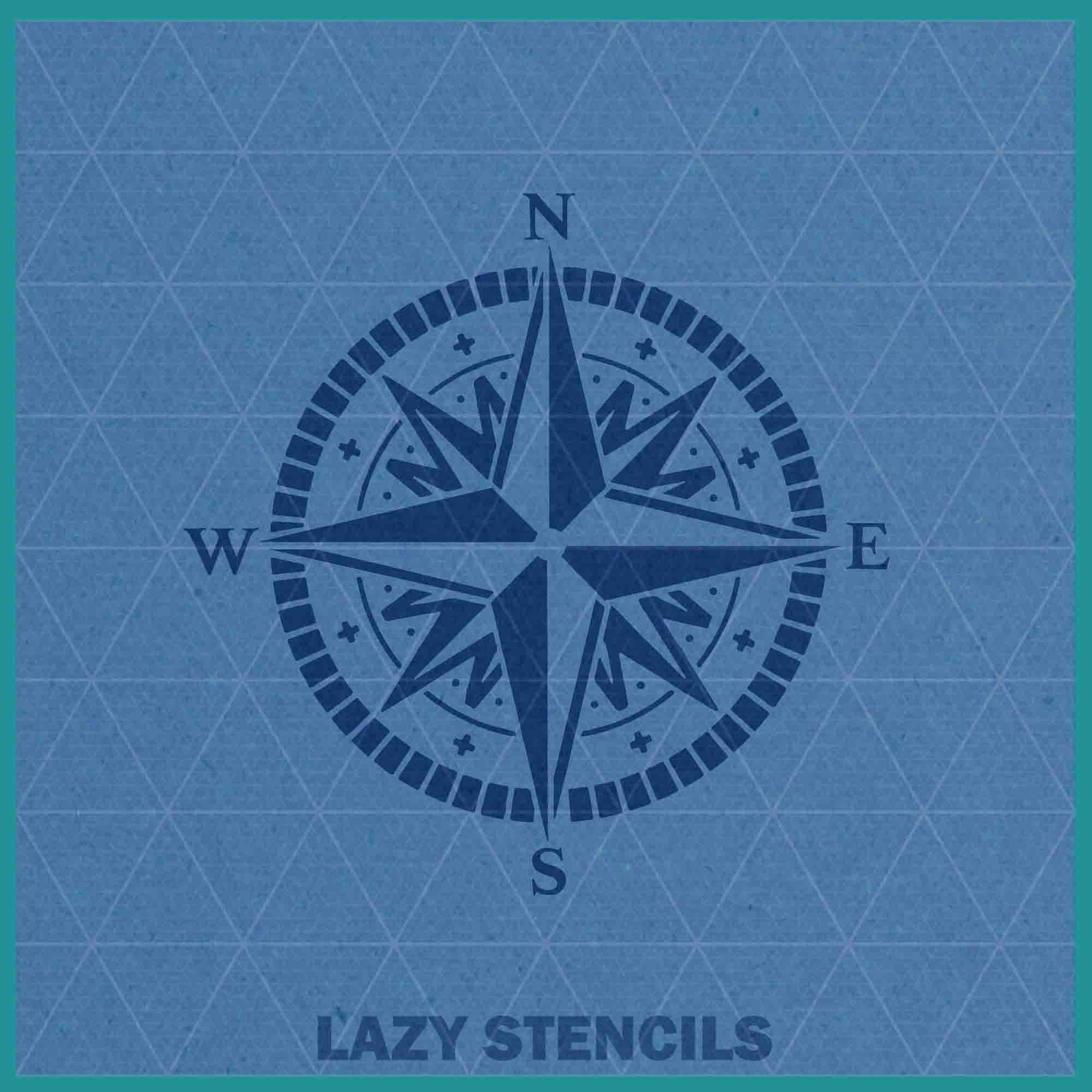 COMPASS STENCIL - Lazy Stencils