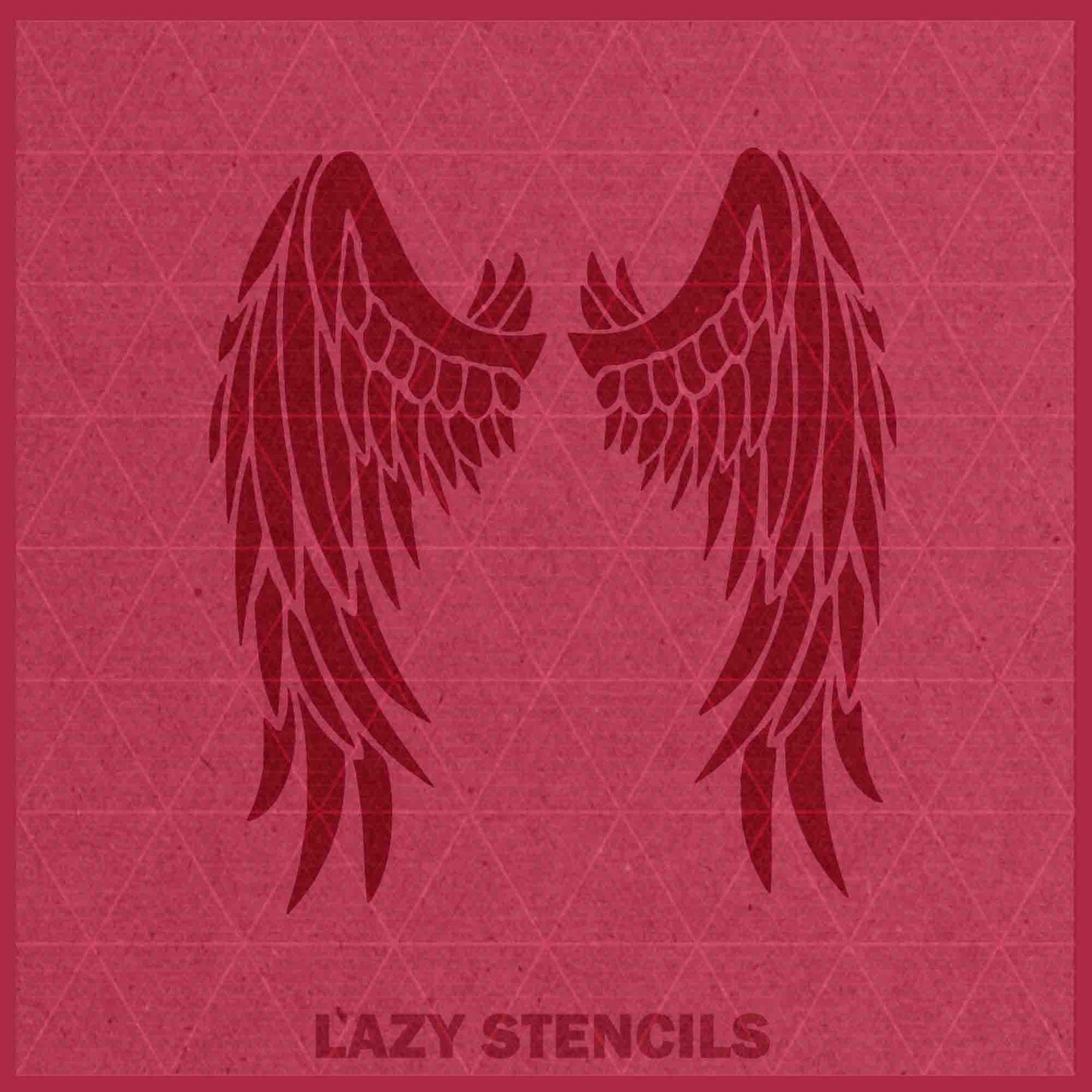 ANGEL DEVIL WINGS STENCIL - Lazy Stencils
