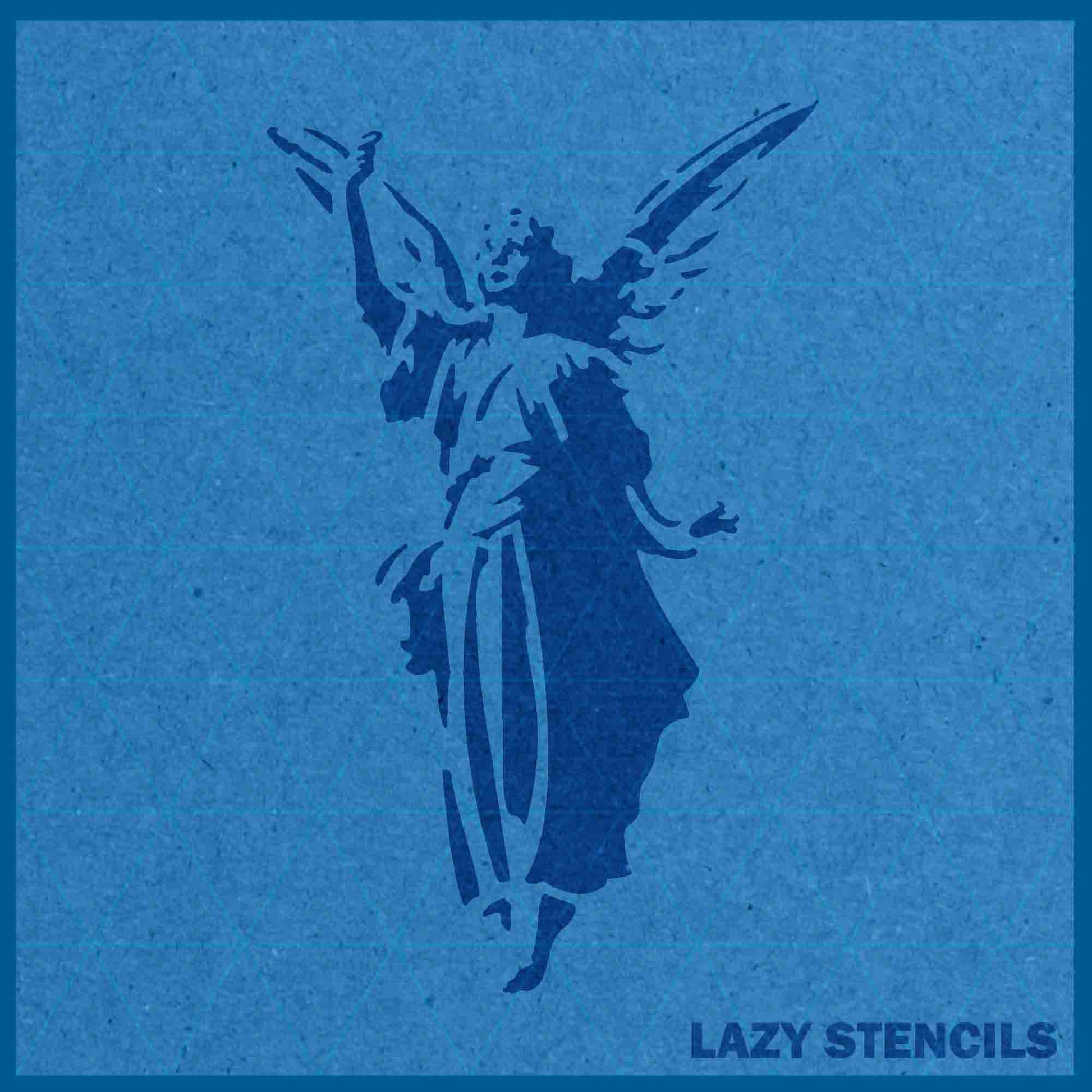 ANGEL STENCIL - LAZY STENCILS