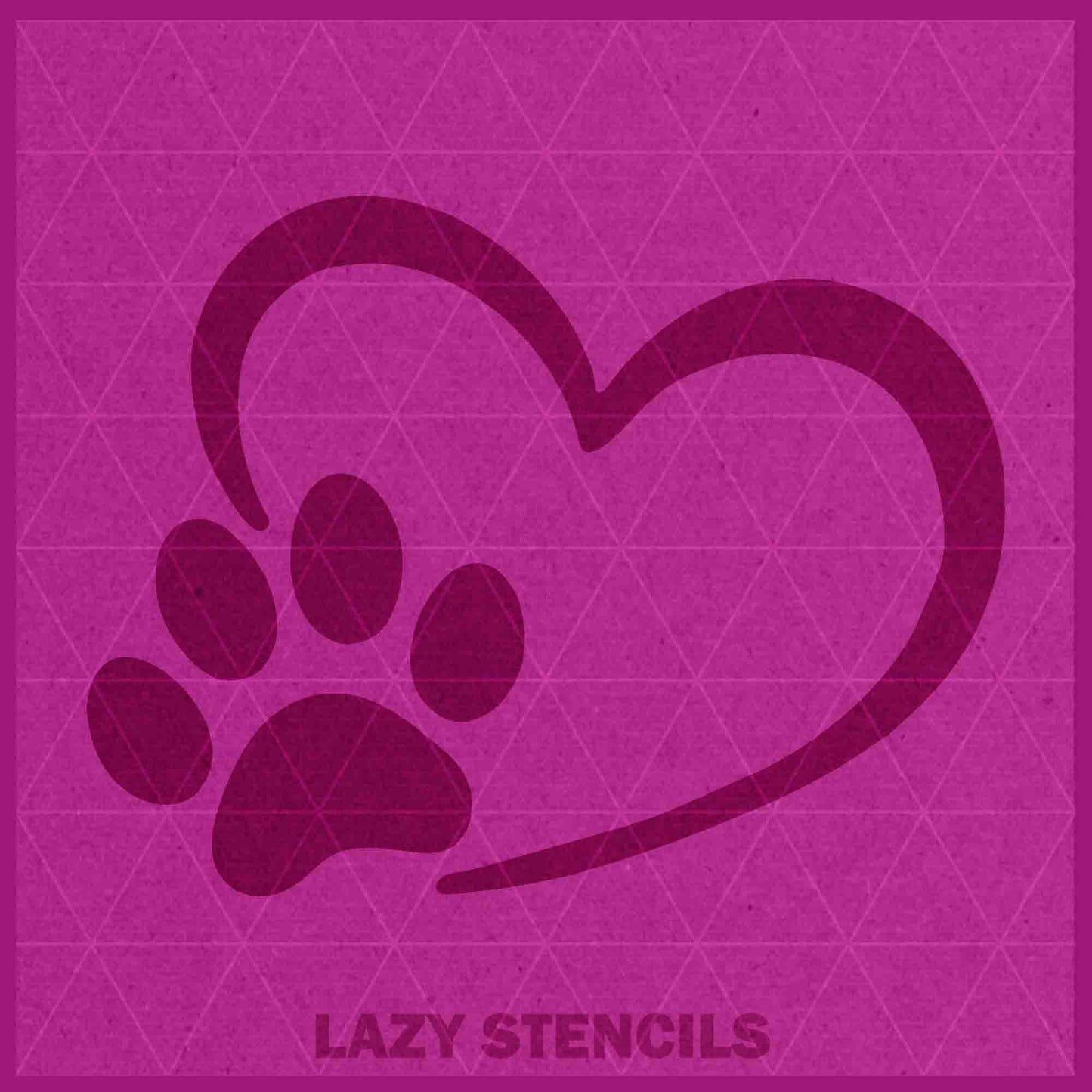PAW STENCIL - Lazy Stencils