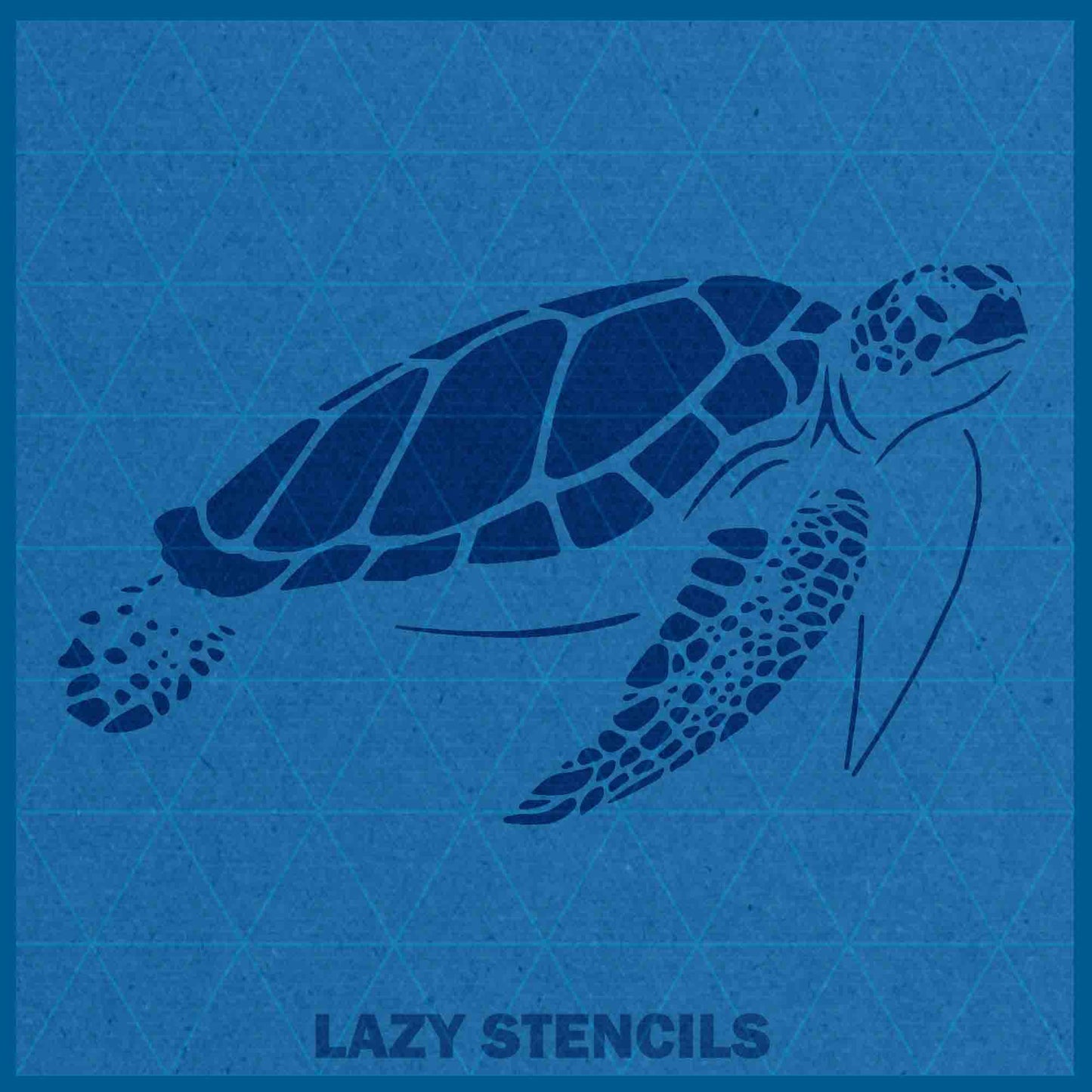SEA TURTLE STENCIL - Lazy Stencils
