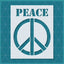 PEACE STENCIL - Lazy Stencils