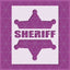 SHERIFF BADGE STENCIL - Lazy Stencils