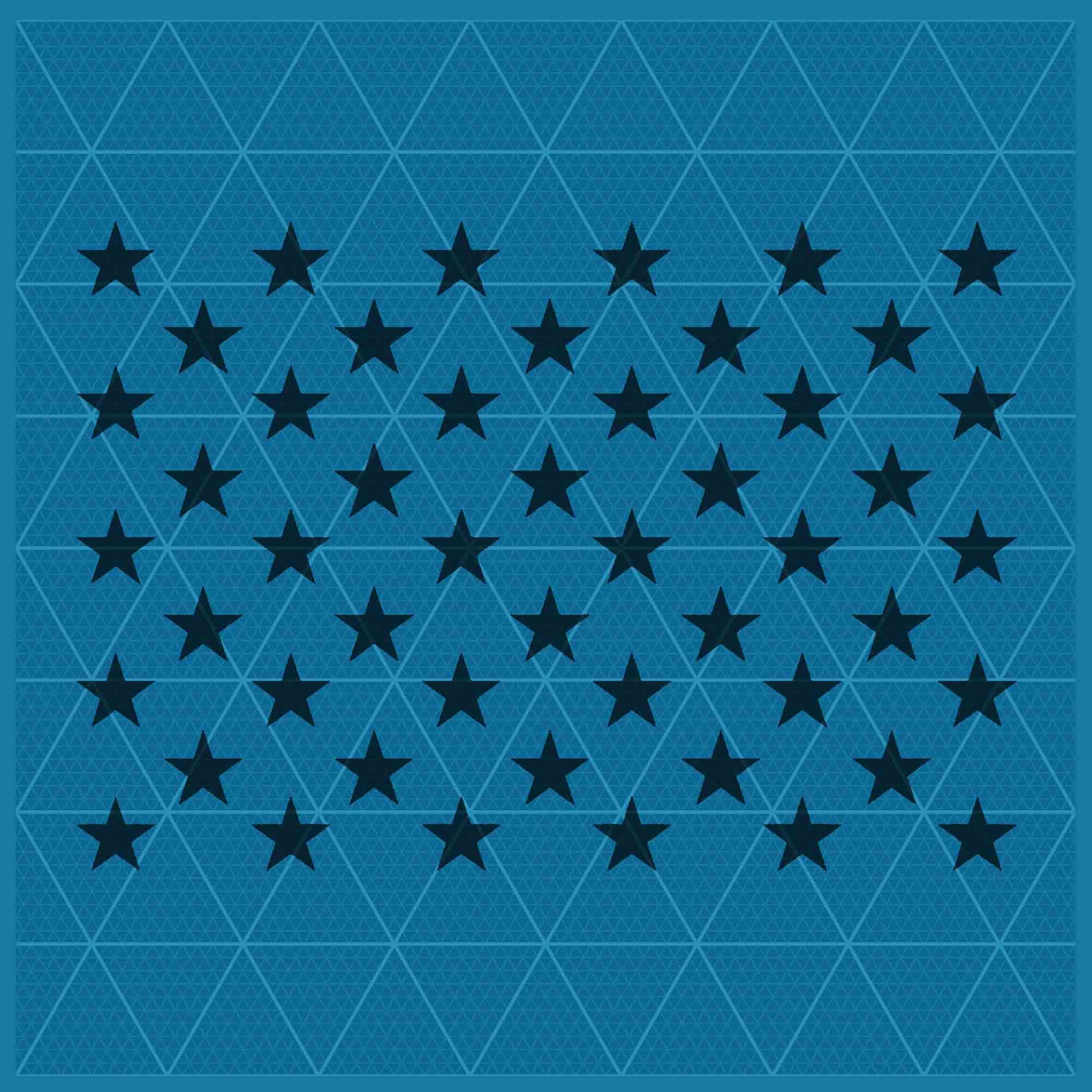 50 STARS STENCIL - Lazy Stencils