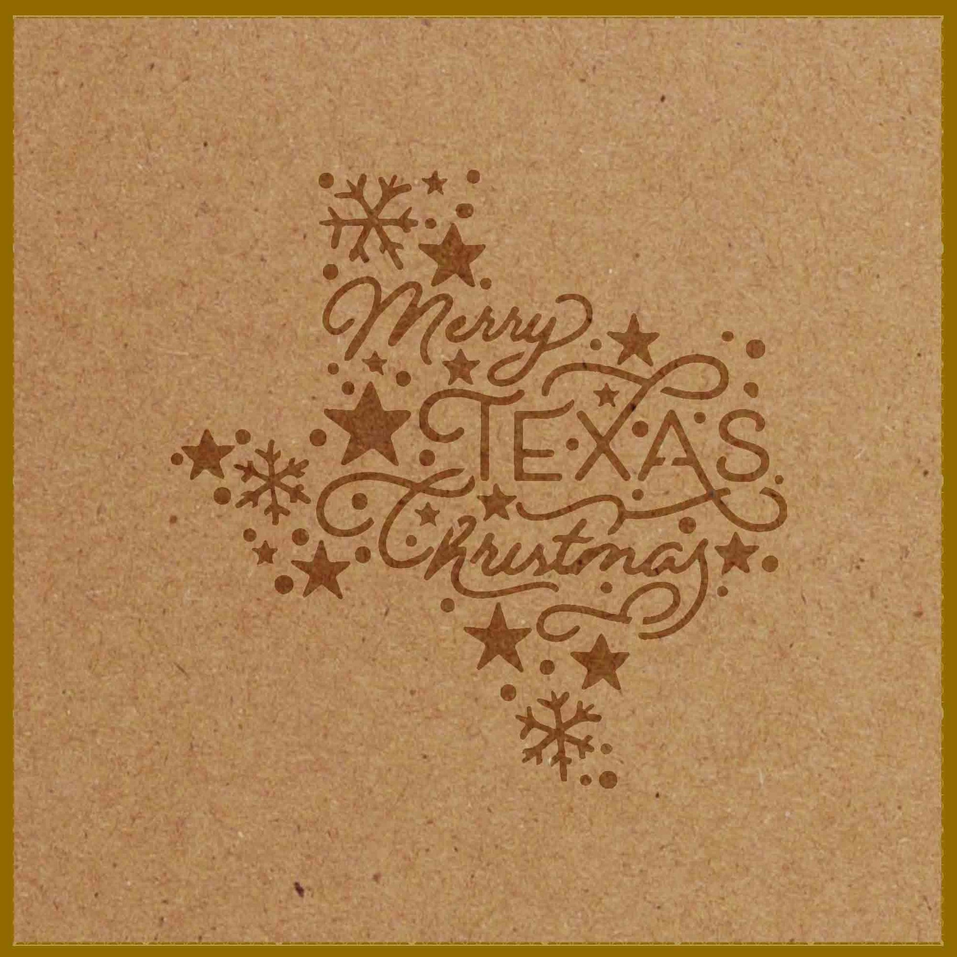 TEXAS CHRISTMAS STENCIL - Lazy Stencils