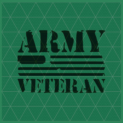 ARMY VETERAN STENCIL - Lazy Stencils