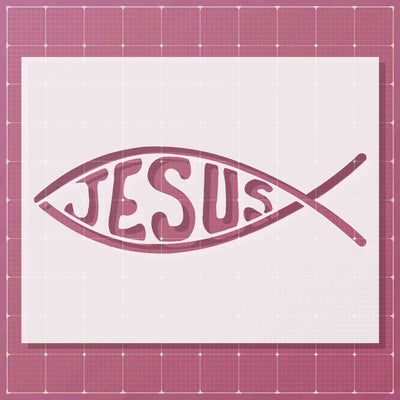 JESUS STENCIL - Lazy Stencils